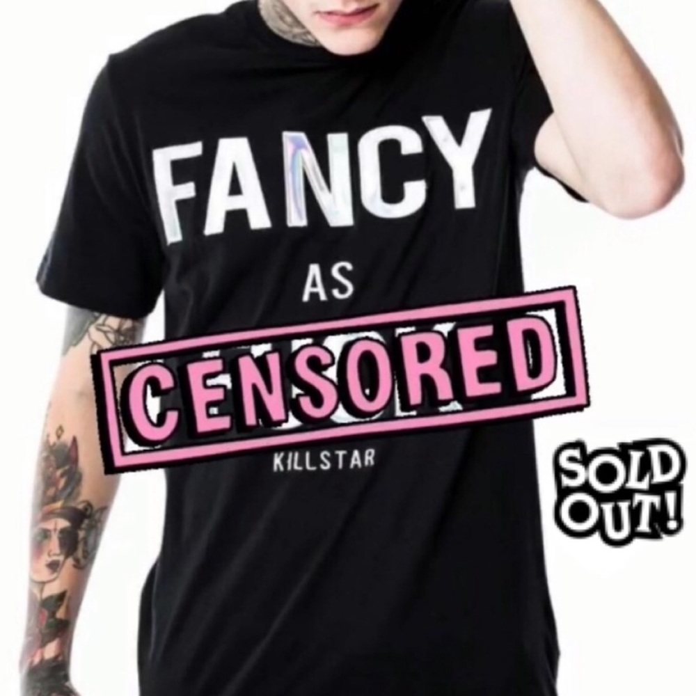 NWT KILLSTAR Fancy as F*ck shirt goth punk witch - Picture 1 of 3